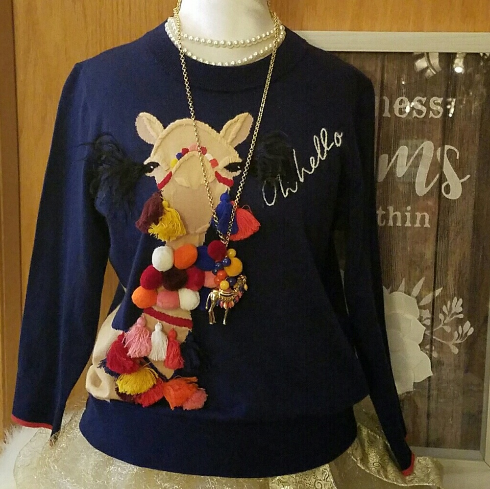 Kate spade Oh hello Camel sweater - Picture 5 of 7